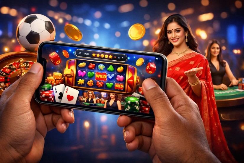 Mostbet mobile app interface on a smartphone in Bangladesh